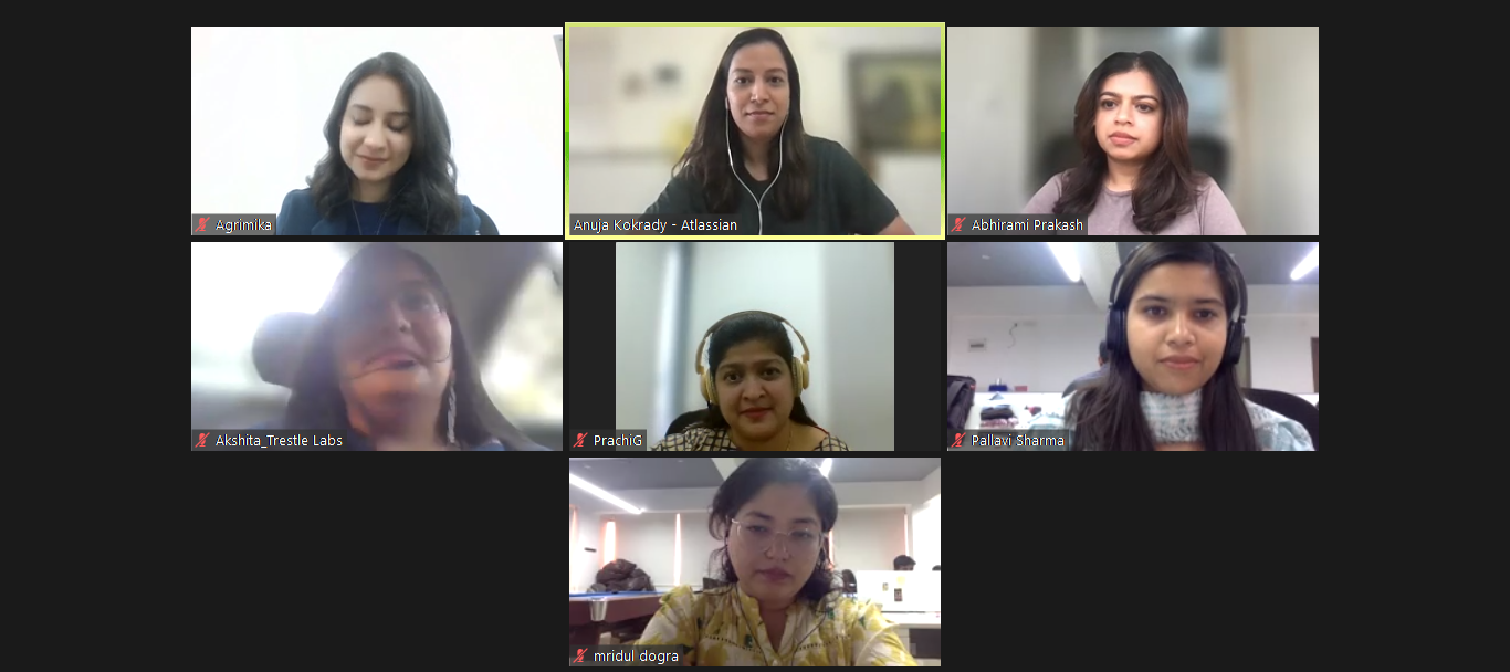 A screenshot of the various speakers on a zoom screen